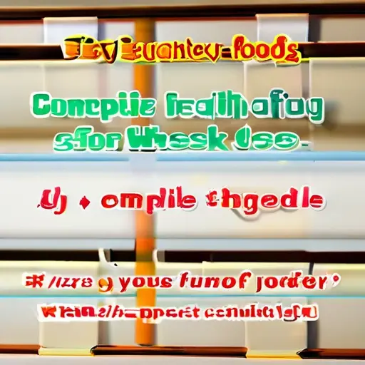 Как составить список полезных продуктов на неделю